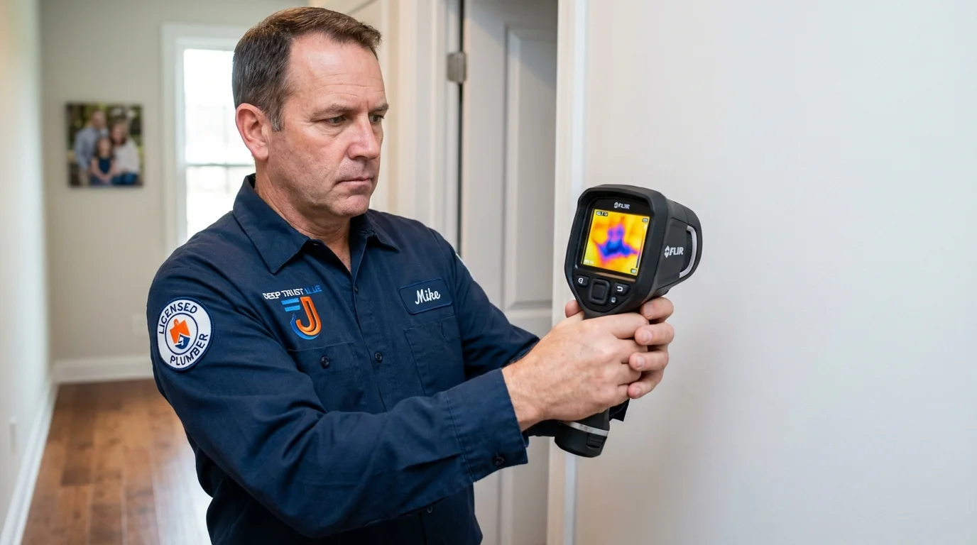 Thermal imaging leak detection by Johns Plumbing LLC in Ruckersville